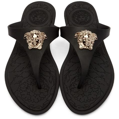 versace leather sandal|Versace slip on sandals women's.